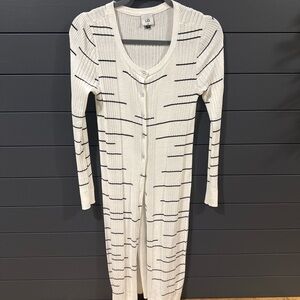CAbi Ribbed Long Cardigan / Duster – Size XS